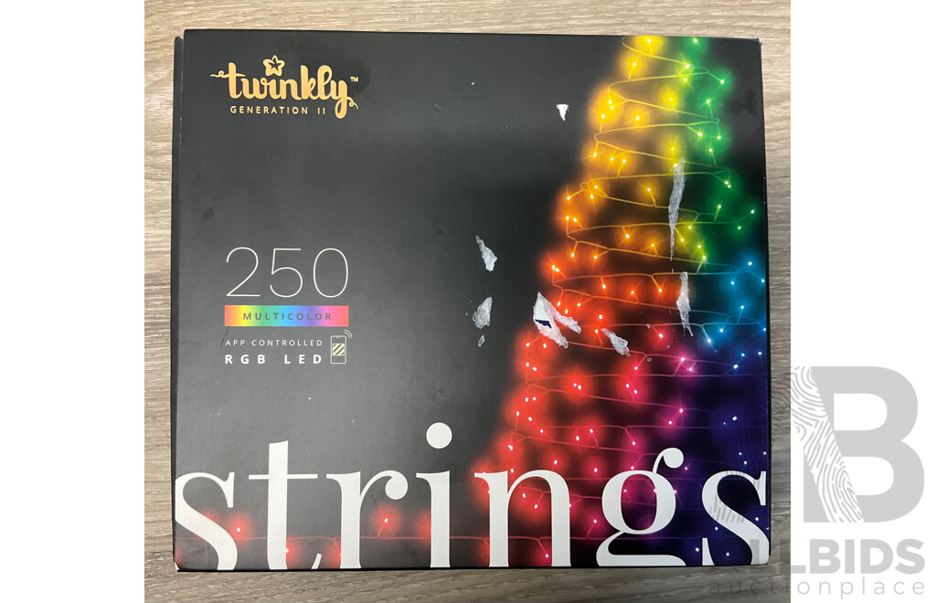 TWINKLY Generation II Smart 250 RGB Multicolor Led String Lights