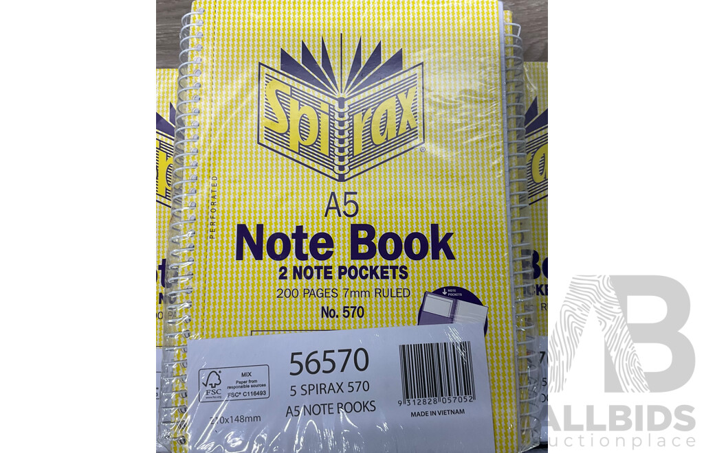 SPIRAX A5 Note Book & MAPED 30cm Ruler & COLUMBIA 2 Copperplate HB Pencils