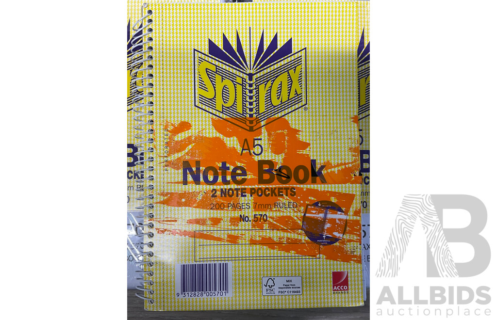 SPIRAX A5 Note Book & MAPED 30cm Ruler & COLUMBIA 2 Copperplate HB Pencils