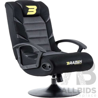 BRAZEN Pride 2.1 Bluetooth Surround Sound Gaming Chair (Grey)