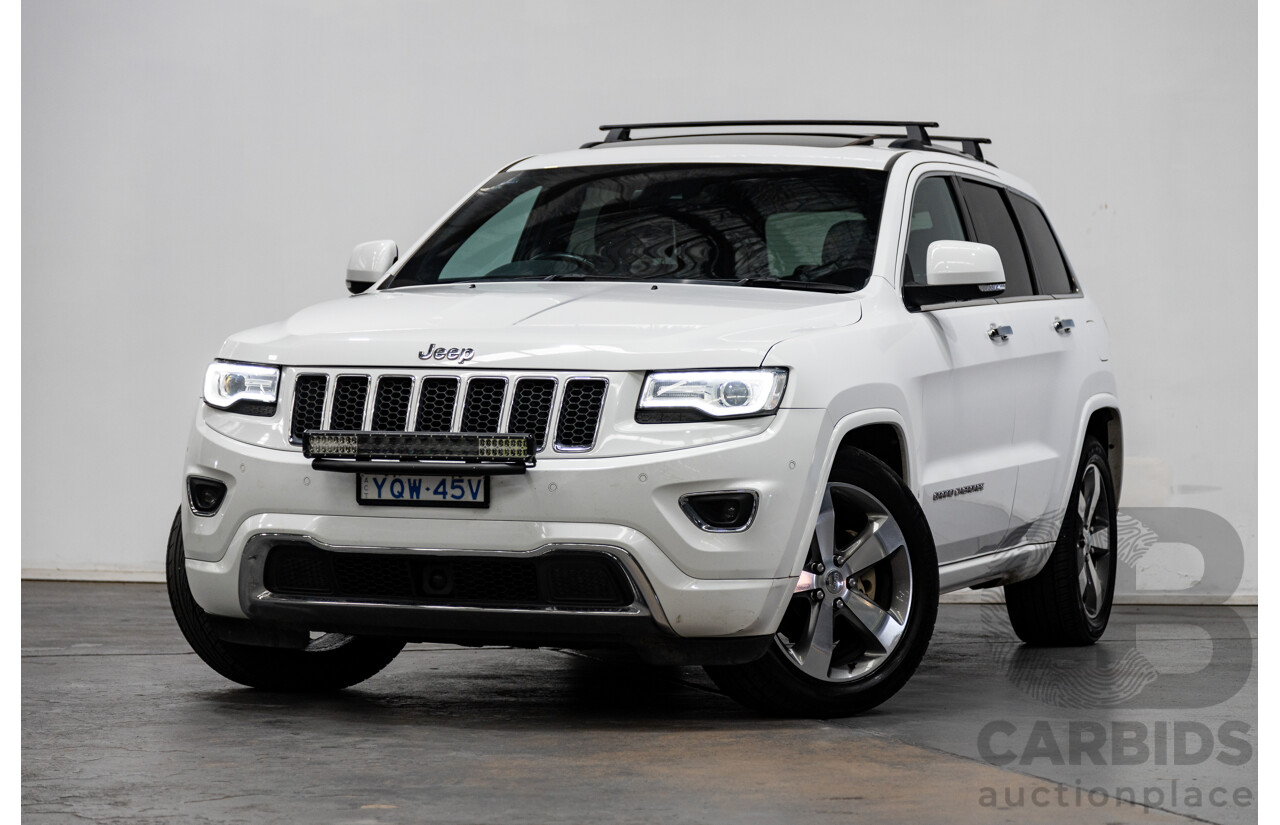 11/2014 Jeep Grand Cherokee Overland (4x4) WK MY15 4d Wagon White Turbo Diesel V6 3.0L