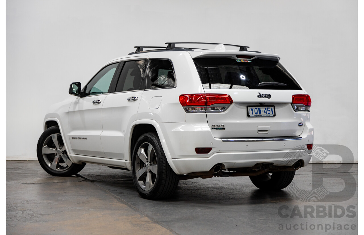 11/2014 Jeep Grand Cherokee Overland (4x4) WK MY15 4d Wagon White Turbo Diesel V6 3.0L