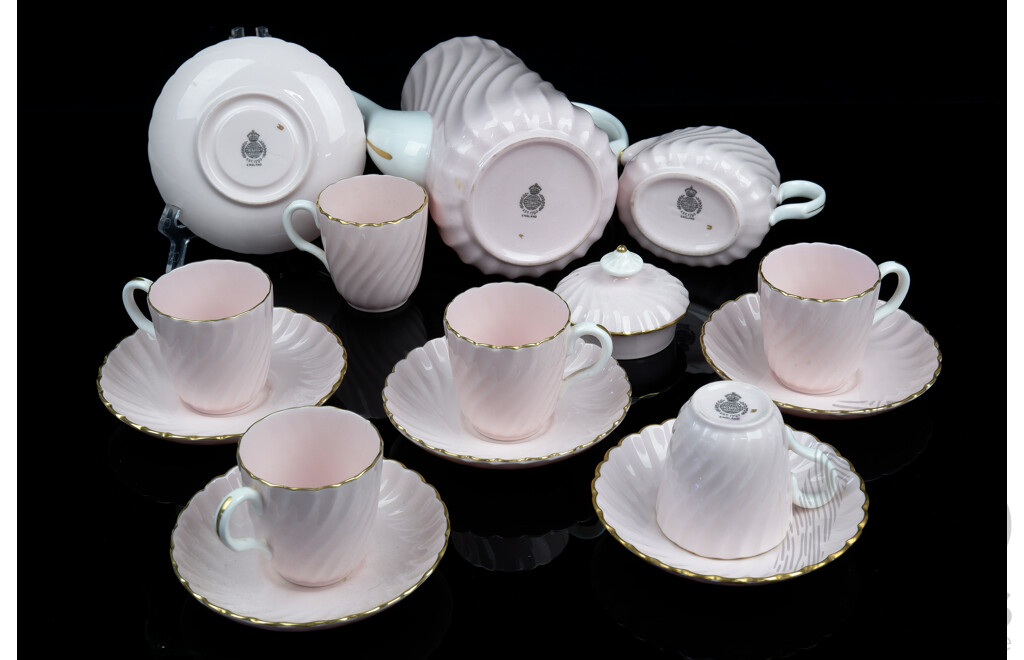 Antique Minton Porcelain 14 Piece Partial Tea Service