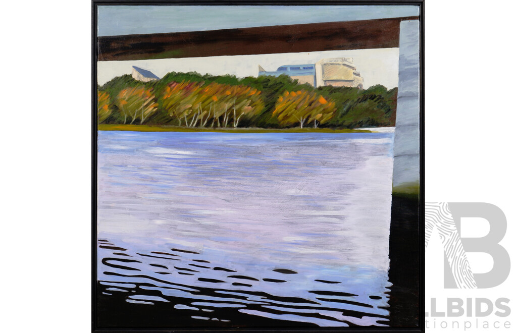 Bron Davies, Framed Kings Avenue Bridge 2006, Oil on Canvas