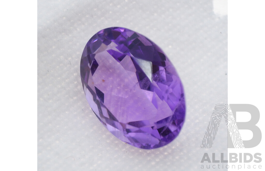 Amethyst 5.29ct Natural Unset Gemstone 13.13mm X 10.0mm X 6.5mm