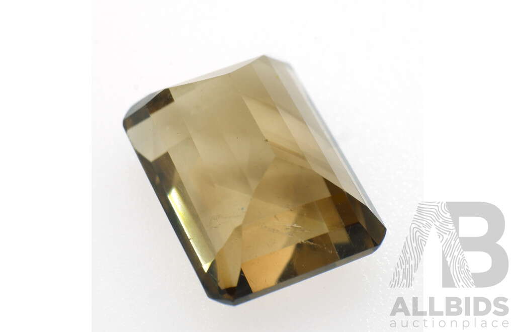 Smokey Quartz 15.74ct Emerald Cut Natural Unset Gemstone