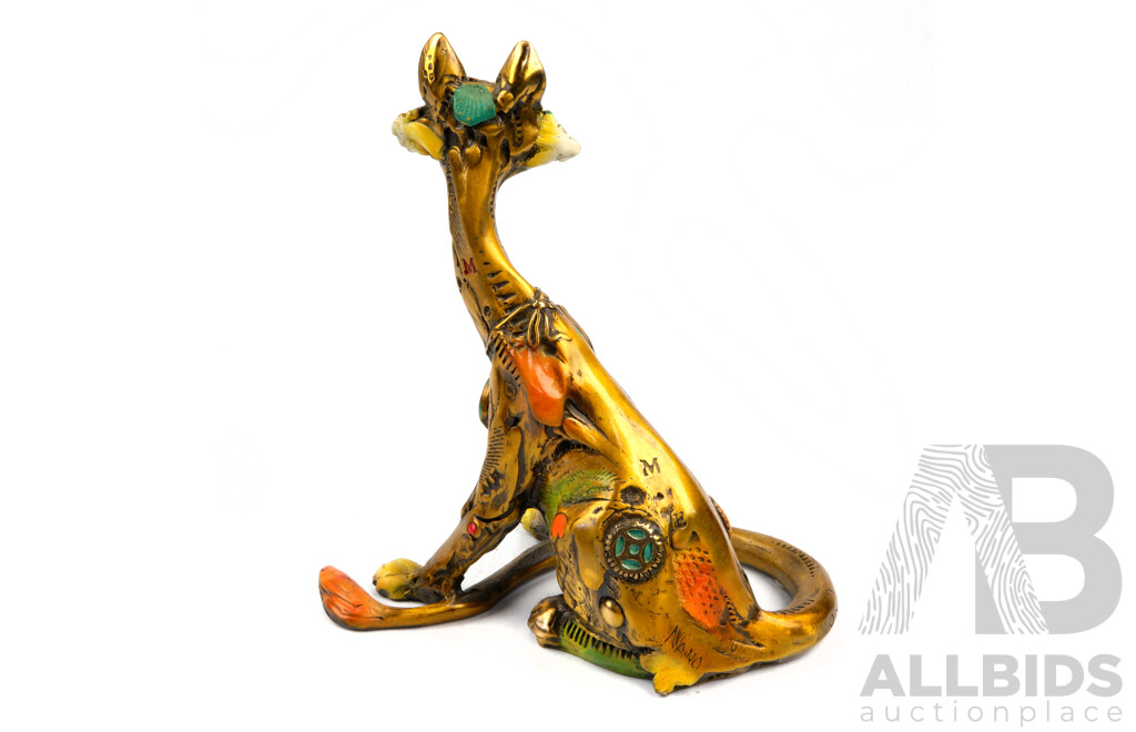 Nano Lopez Original Bronze Sculpture 'Alexandra' No. 34/199 with Certificate of Authenticity, 15x13x8cm