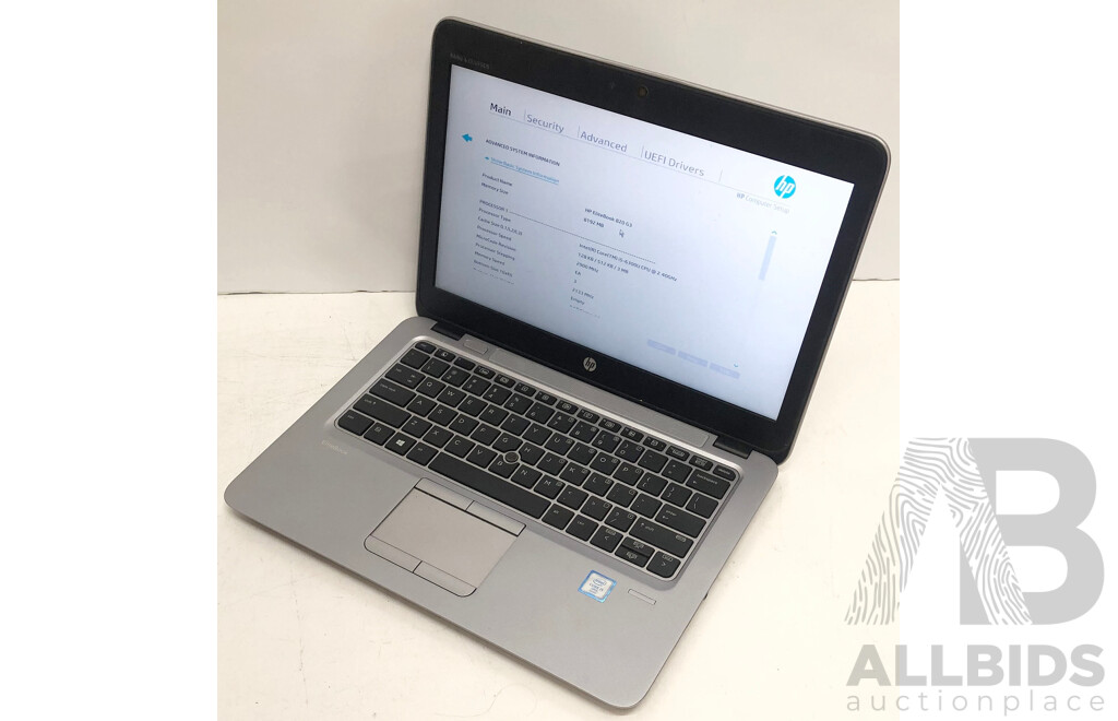 HP EliteBook 820 G3 Intel Core i5 (6300U) 2.40GHz-3.00GHz 2-Core CPU 12.5-Inch Laptop w/ Power Supply