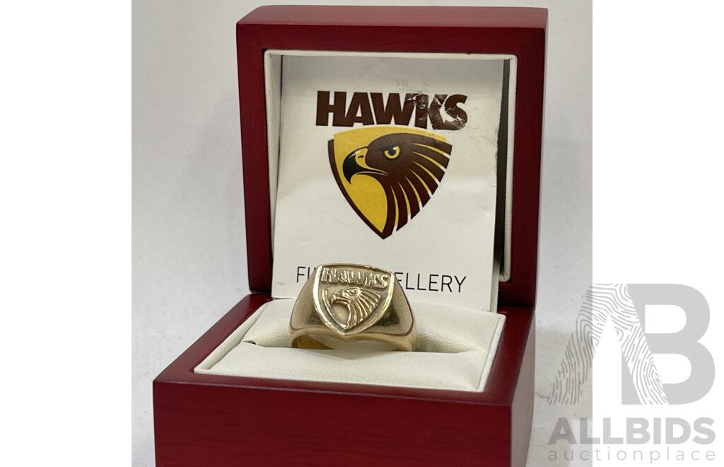 Hawthorn Hawks 9 Ct Gold Ring
