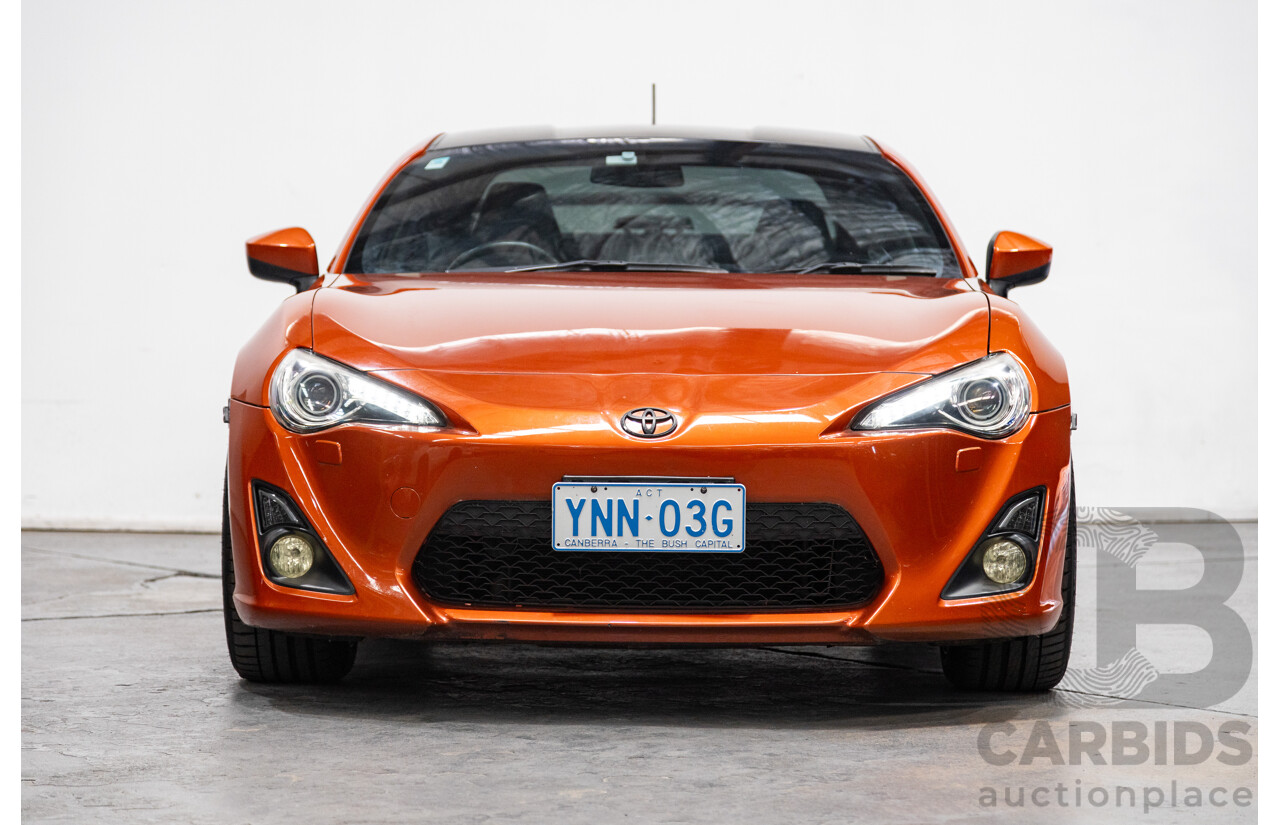 08/2012 Toyota 86 GTS ZN6 2d Coupe Velocity Orange Metallic 2.0L