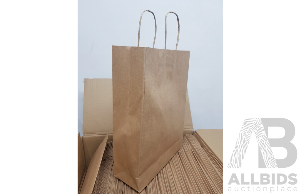 Kraft Small Paper Gift Bags, 260x350mm (Box of 250)
