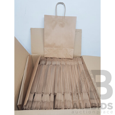 Kraft Small Paper Gift Bags, 260x350mm (Box of 250)