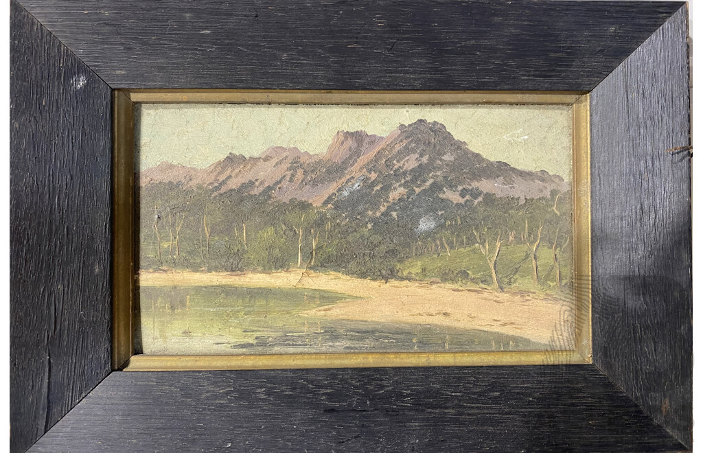 Pair of Early 20th Century Landscape Paintings, Oil on Card (2)