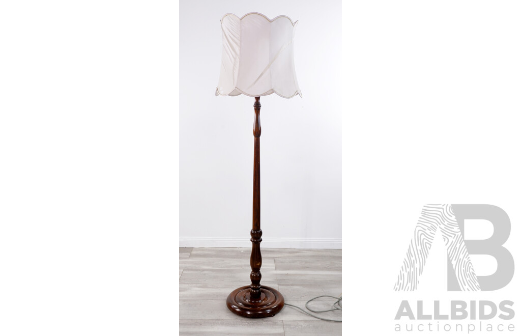 Vintage Turned Standard Lamp