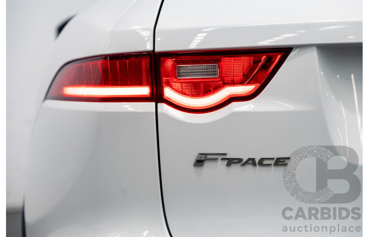 07/2017 Jaguar F-Pace 30d Portfolio (AWD) X761 MY17 4d Wagon Polaris White Twin Turbo Diesel 3.0L