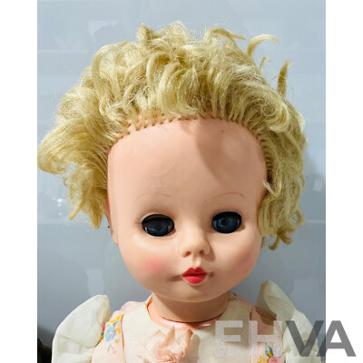 Pair of Vintage Dolls - Roddy Celluloid and Rosebud by Mattel - Both Made in England