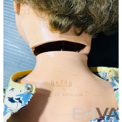 Pair of Vintage Dolls - Roddy Celluloid and Rosebud by Mattel - Both Made in England