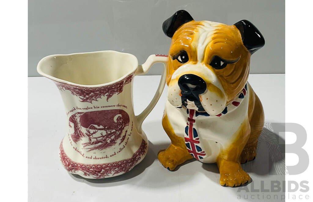 Large Collection of Vintage and Other Homewares Including Maxwell & Williams, British Bulldog Cookie Jar, Magill Ceramics and More