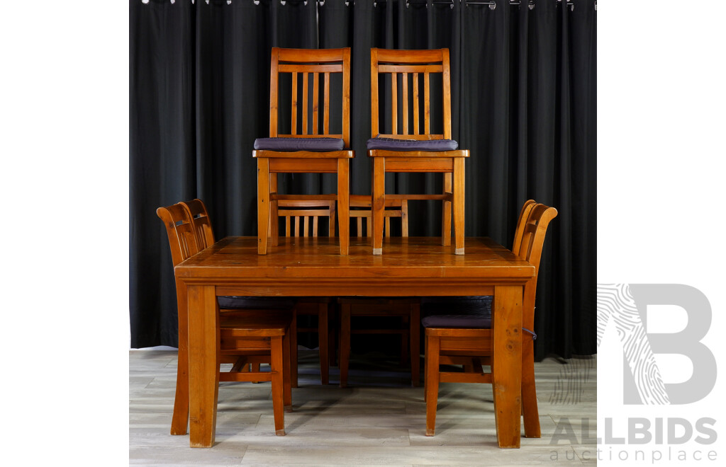 Modern Pine Nine Piece Dining Suite