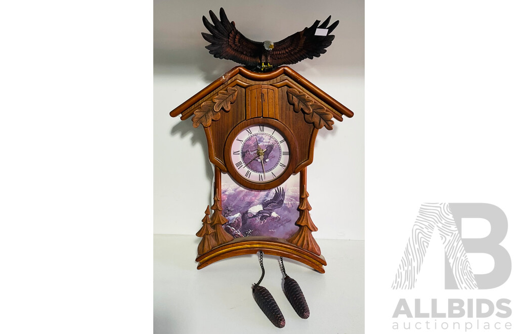 Bradford Exchange Limited Edition Timeless Majesty Cuckoo Clock by Ted Blaylock