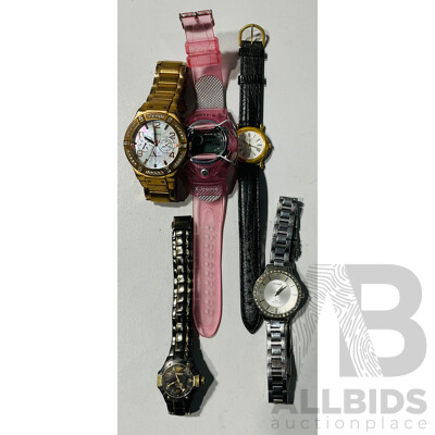 Collection of Ladies Watches Including Baby-G, Seiko, Guess and Pulsar