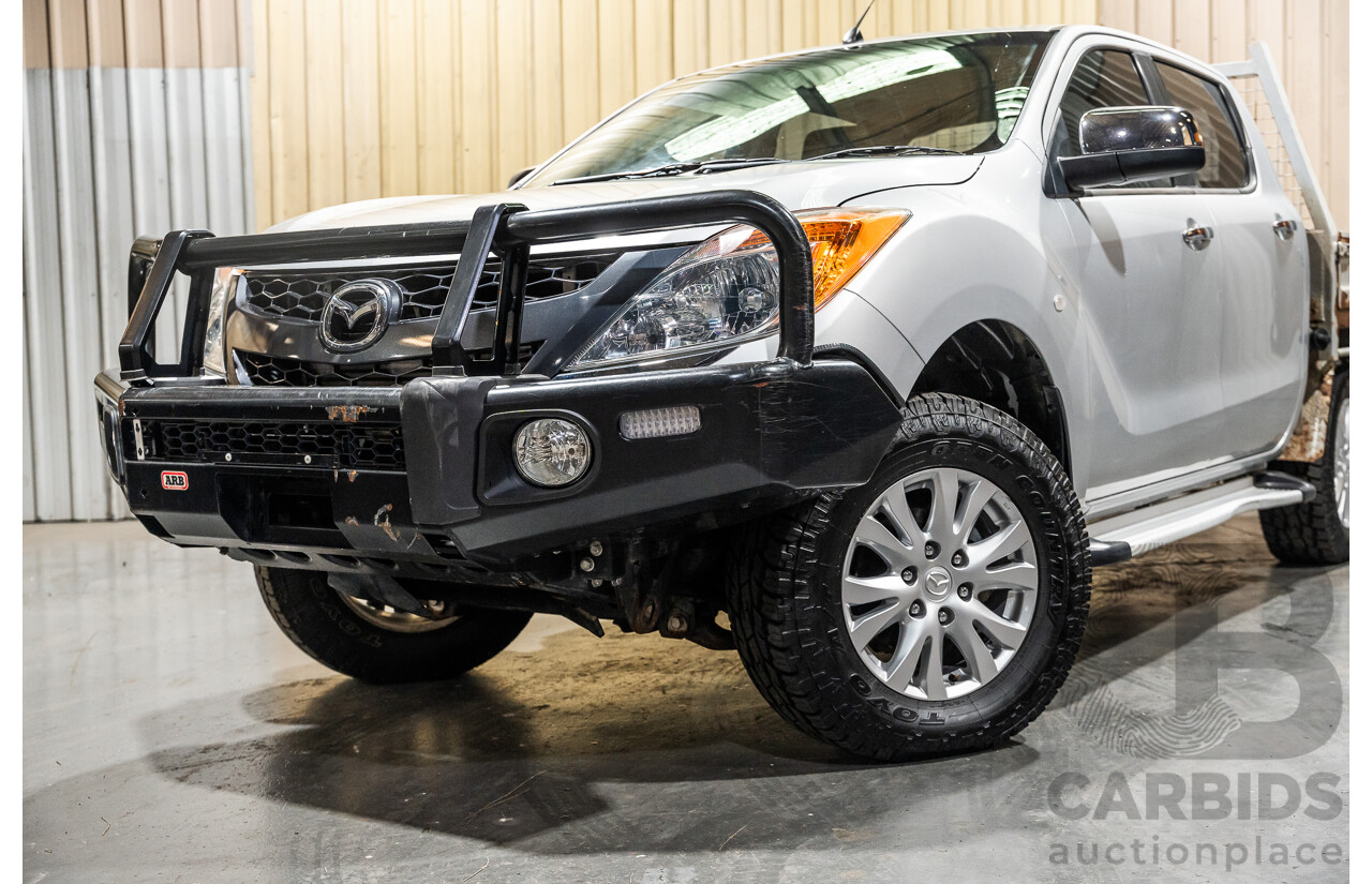 1/2013 Mazda BT50 XT (4x4) 4d Dual Cab Utility Silver Turbo Diesel 3.2L