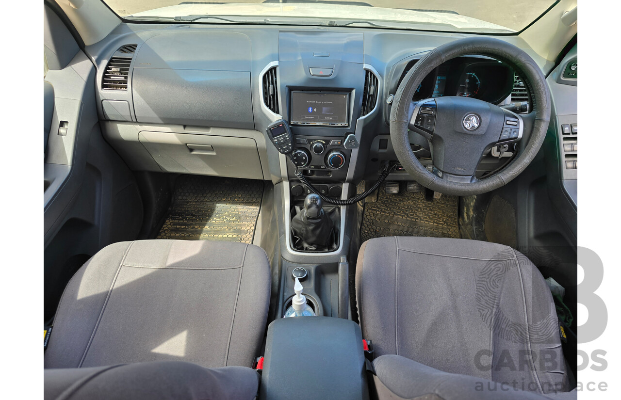 9/2014 Holden Colorado LX (4x4) RG MY14 4d Dual Cab P/Up White Turbo Diesel 2.8L
