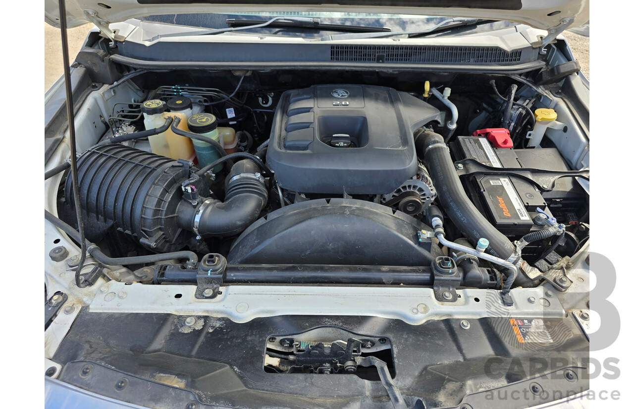 9/2014 Holden Colorado LX (4x4) RG MY14 4d Dual Cab P/Up White Turbo Diesel 2.8L