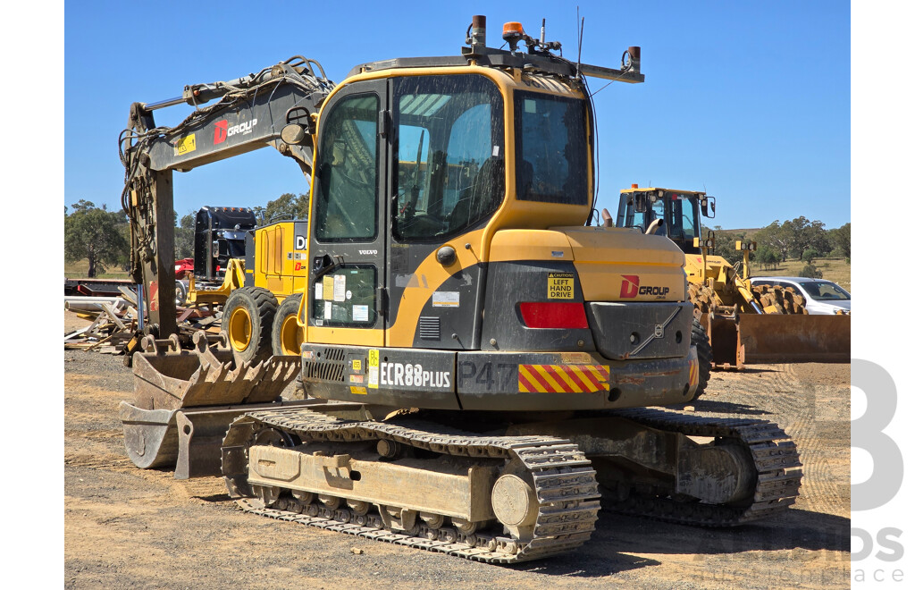 Volvo ECR88 Plus 8 Tonne Crawler Hydraulic Excavator Diesel 59hp 3.4L