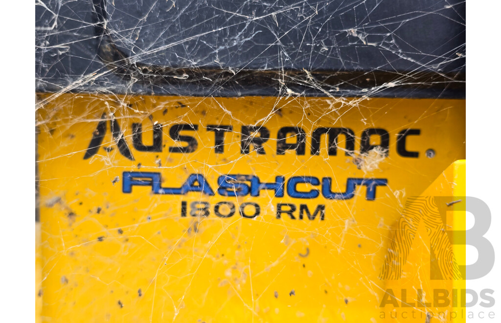Austramac Flashcut 1800 RPM Diamond Rock Saw Excavator Attatchment