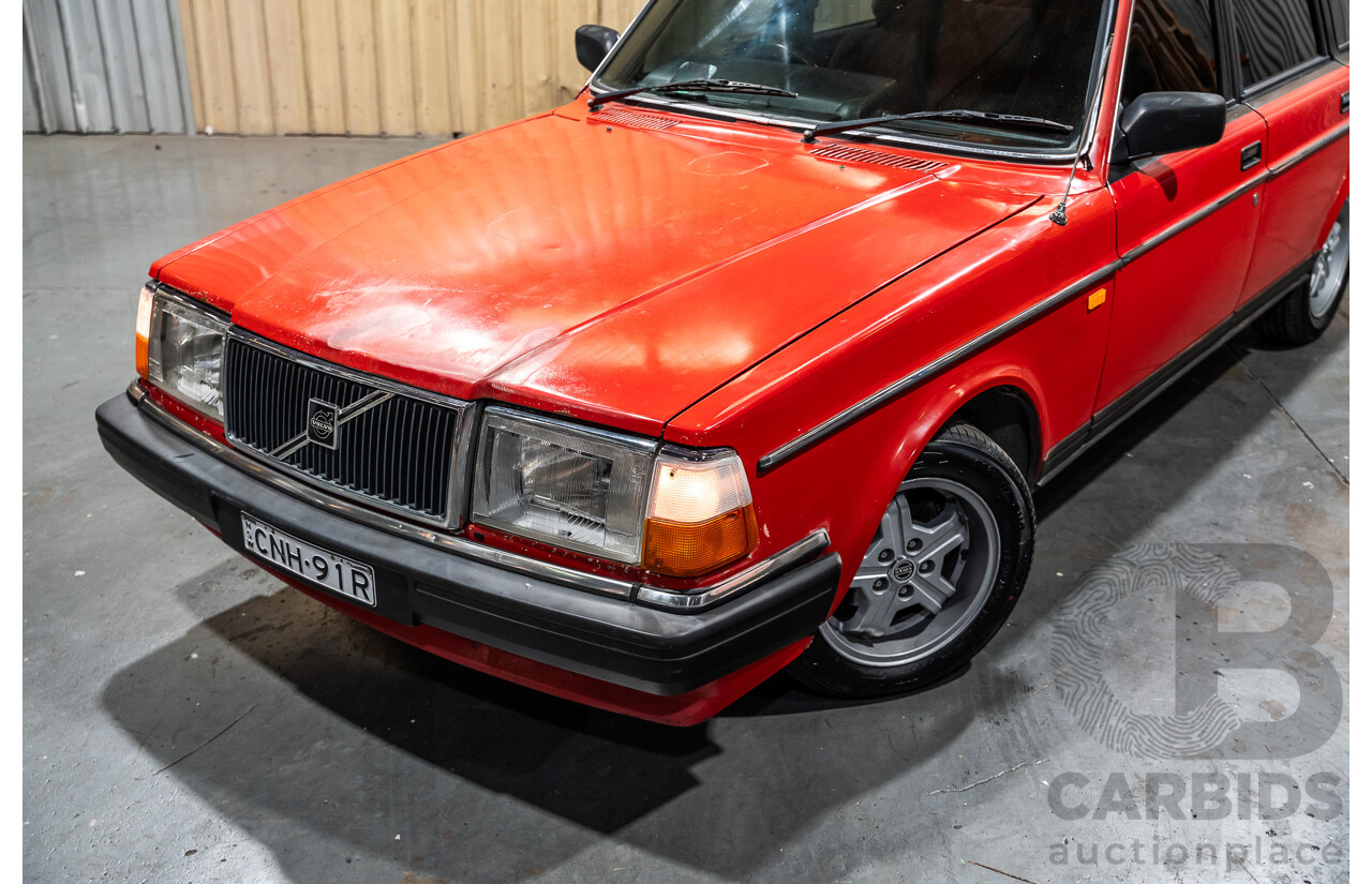 2/1988 Volvo 240GL 5d Estate Red 2.3L