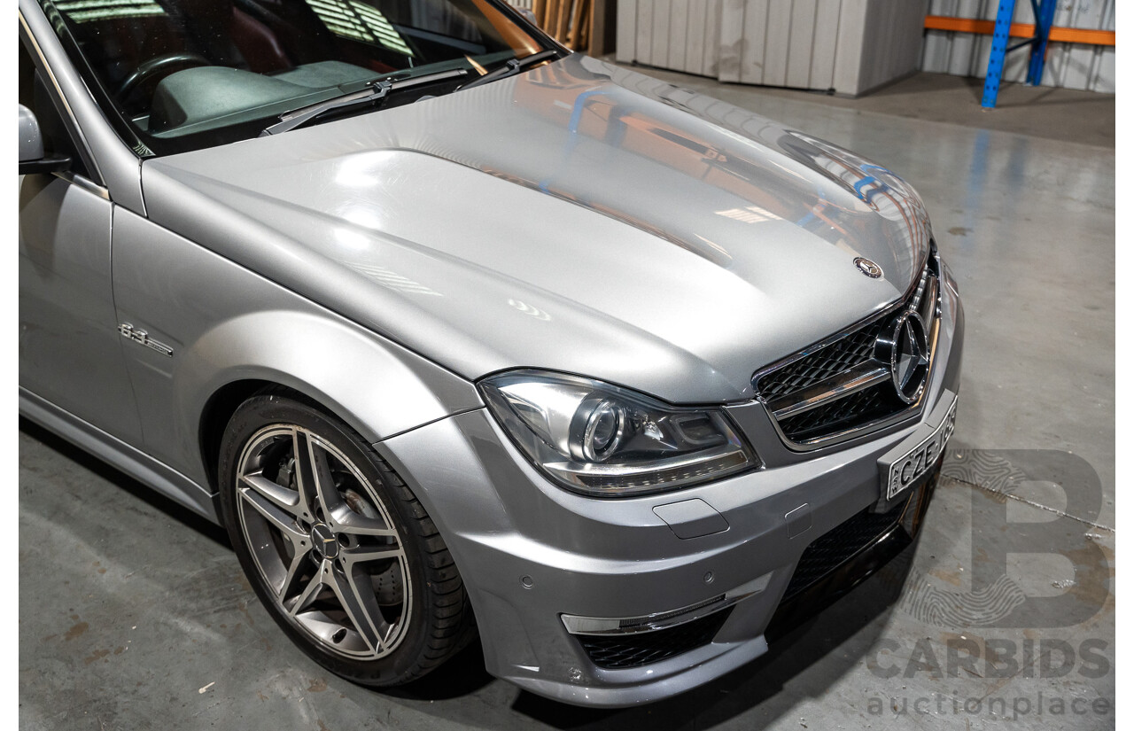 11/2011 Mercedes-Benz C63 AMG W204 MY11 4d Sedan Palladium Silver Metallic V8 6.2L