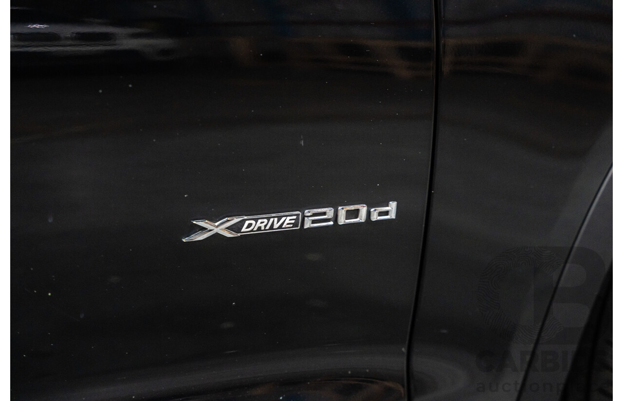 12/2011 BMW X3 Xdrive 20d (AWD) F25 4d Wagon Metallic Black Turbo Diesel 2.0L