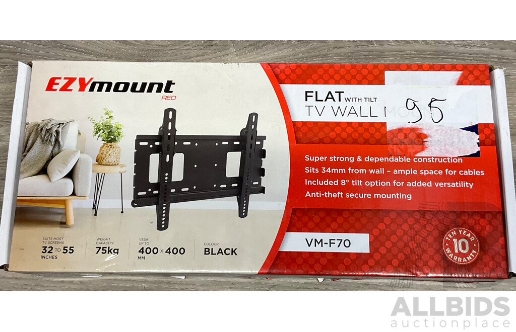 EZYMOUNT Flat TV Wall Mount VM-F70 - Lot of 2