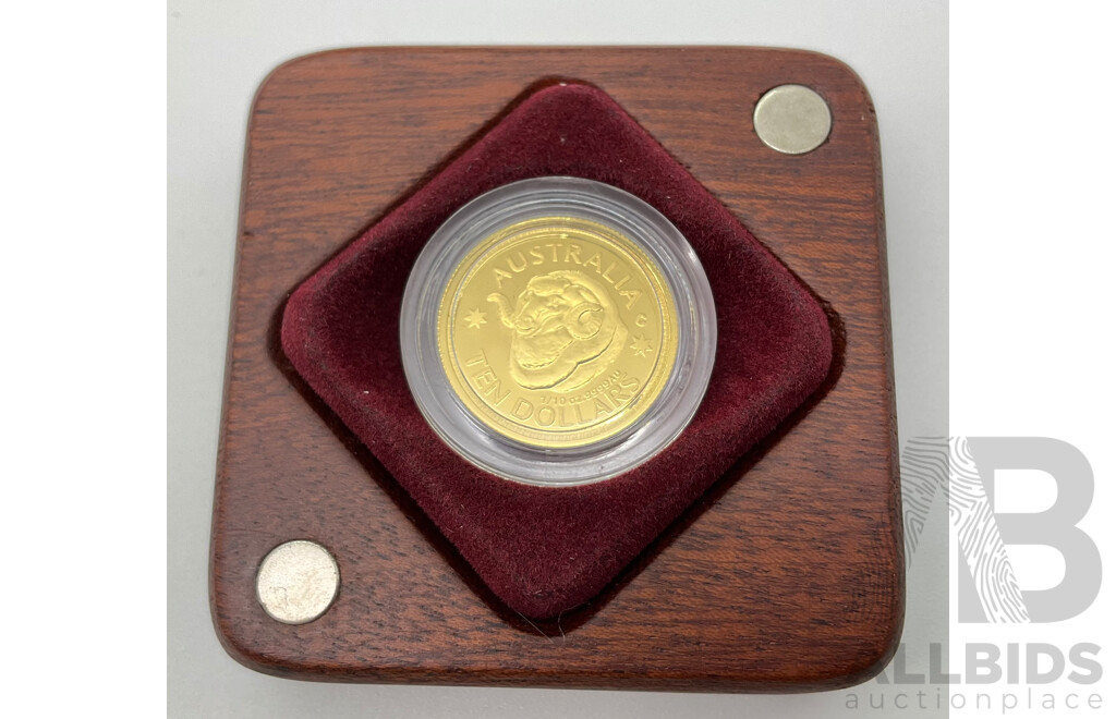 Australian RAM 2011 Ten Dollar Gold Proof Coin, Ram's Head Dollar .9999