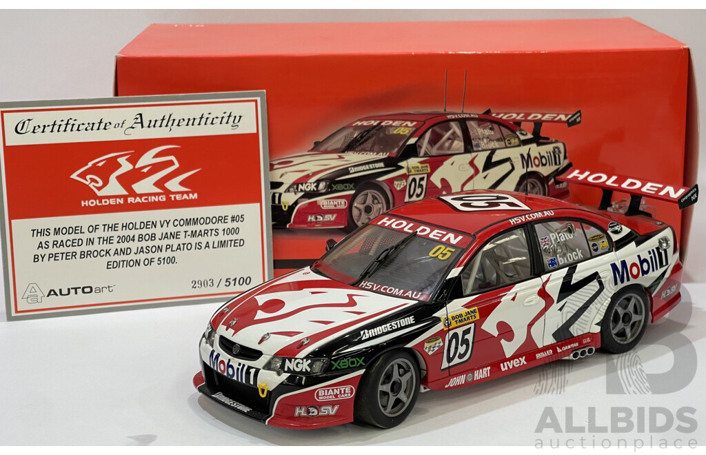Auto Art 2004 Holden VY Commodore Bathurst Peter Brock  - 1/ 18 Scale