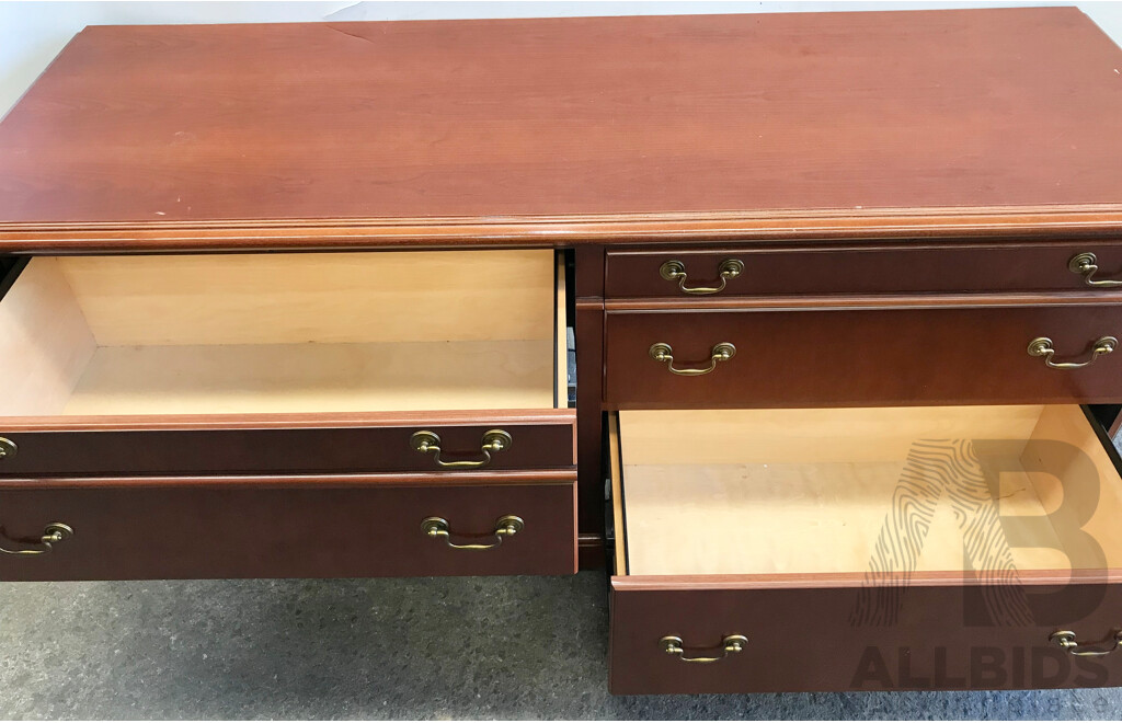 Four Drawer Office Filing Credenza