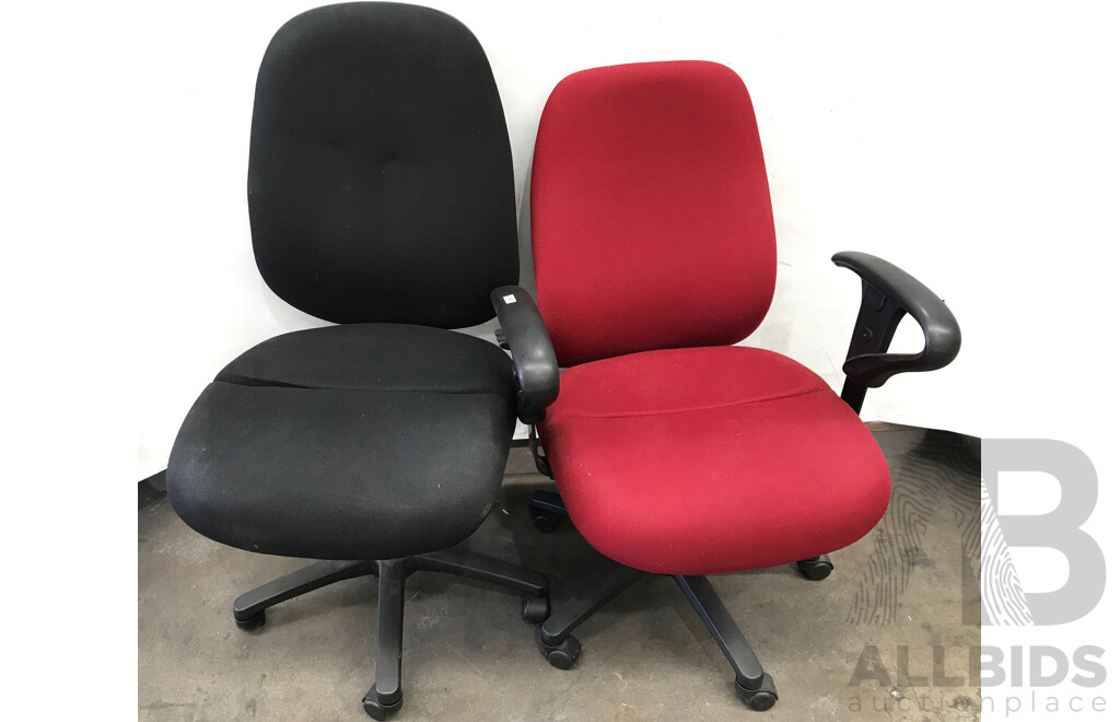 Gregory Ergonomic Task Chairs - Lot of Four