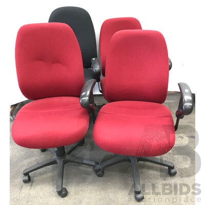 Gregory Ergonomic Task Chairs - Lot of Four