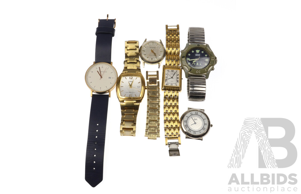 Collection of Watches Including Lorus and Jag