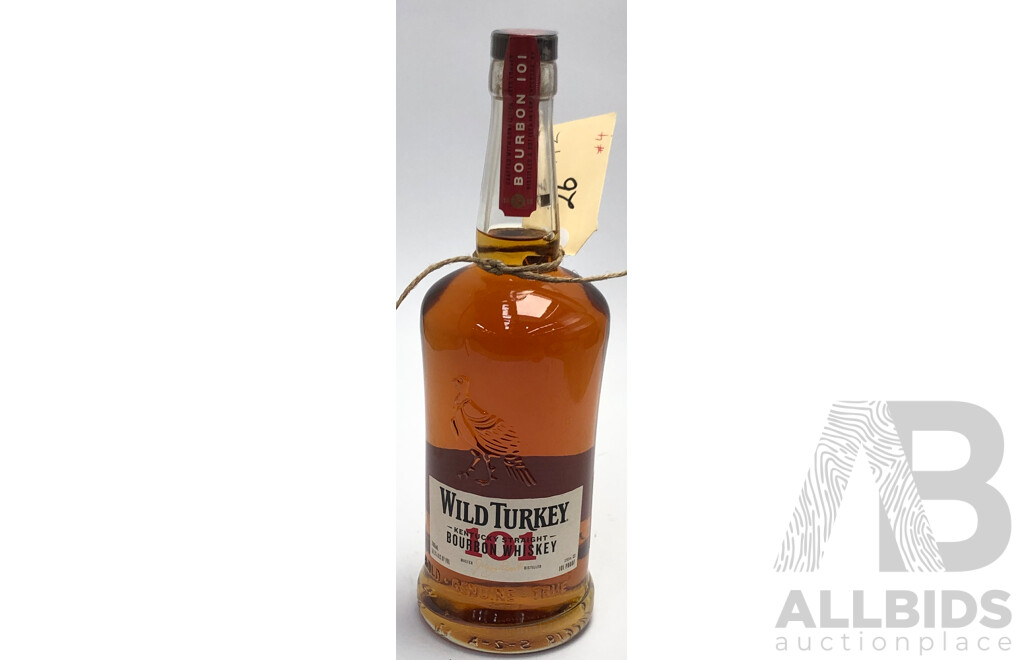 700ml Bottle Of Wild Turkey 101 Kentucky Straight Bourbon Whiskey