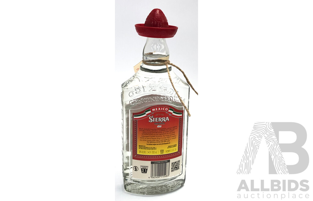 700ml Bottle of Sierra Tequila Silver Mexico