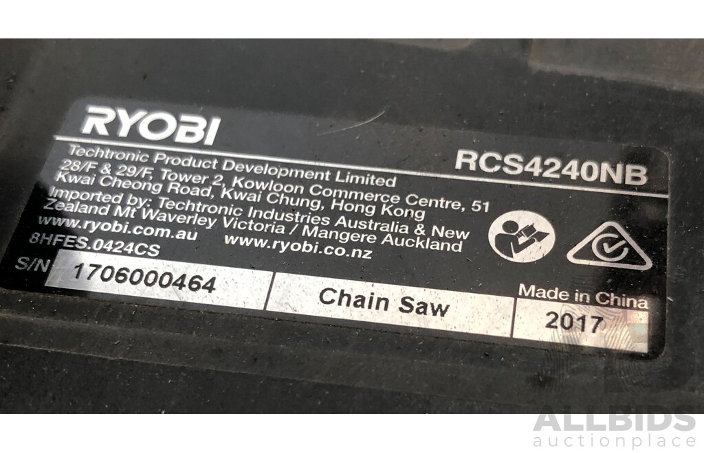 Ryobi 50CC RCS4240NB Petrol Chain Saw