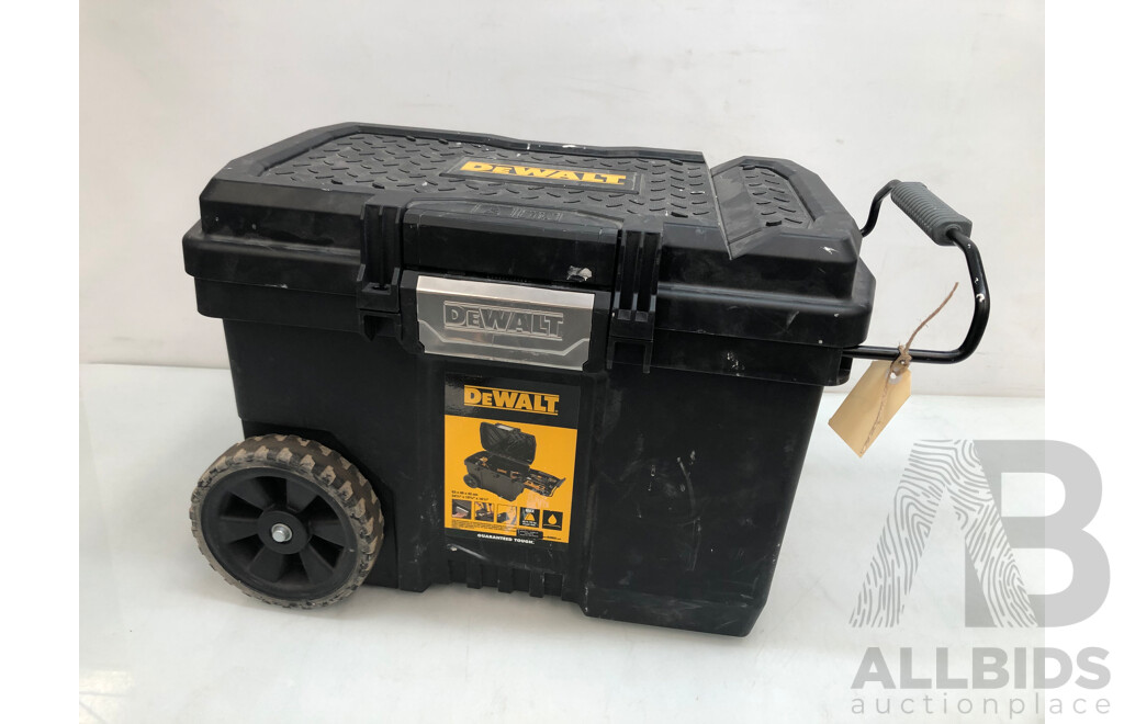 Dewalt Large Tool Box with Ozito Impact Driver, 4.0Ah Ozito Battery and Other Tools Relating to Plastering
