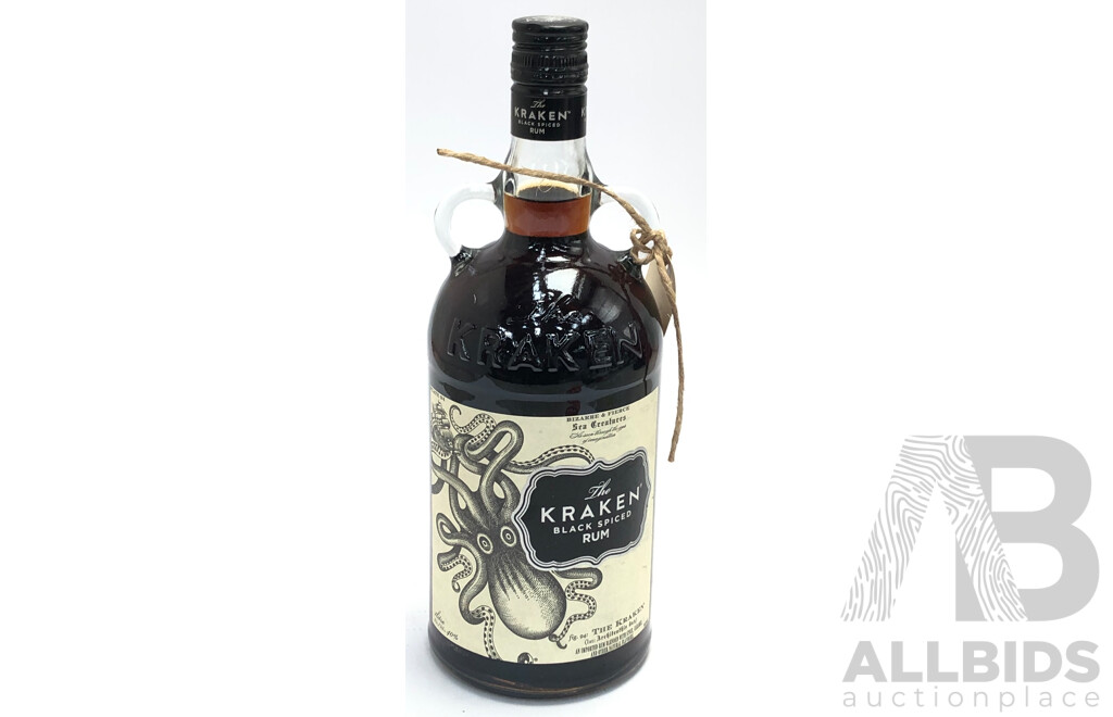 1L Bottle of  the Kraken Black Spiced Rum