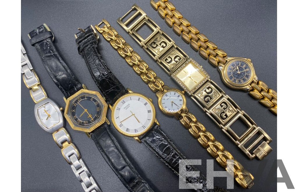 Collection of Vintage Ladies Watches Including Pulsar, Guess, Jag and Fiorelli