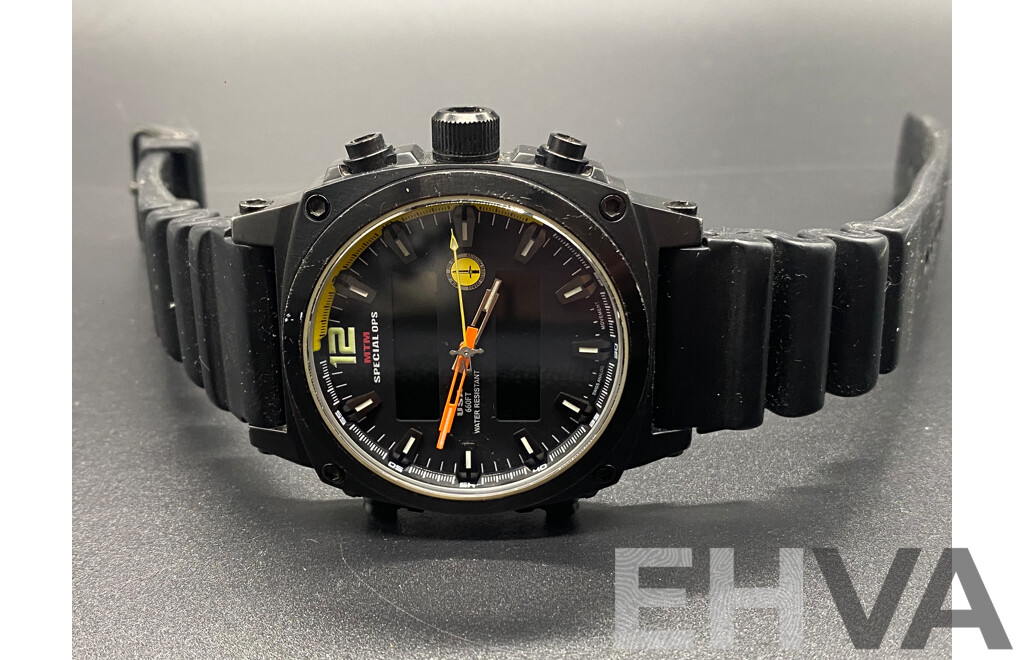 MTM USA Special Ops 55mm Watch with Combat Tactical Precision, Stryker STK6000.