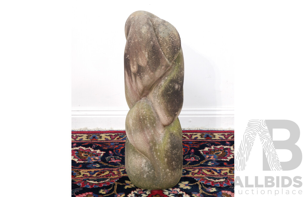 Small Heavy Carved Stone Sculpture by Jan Shaw