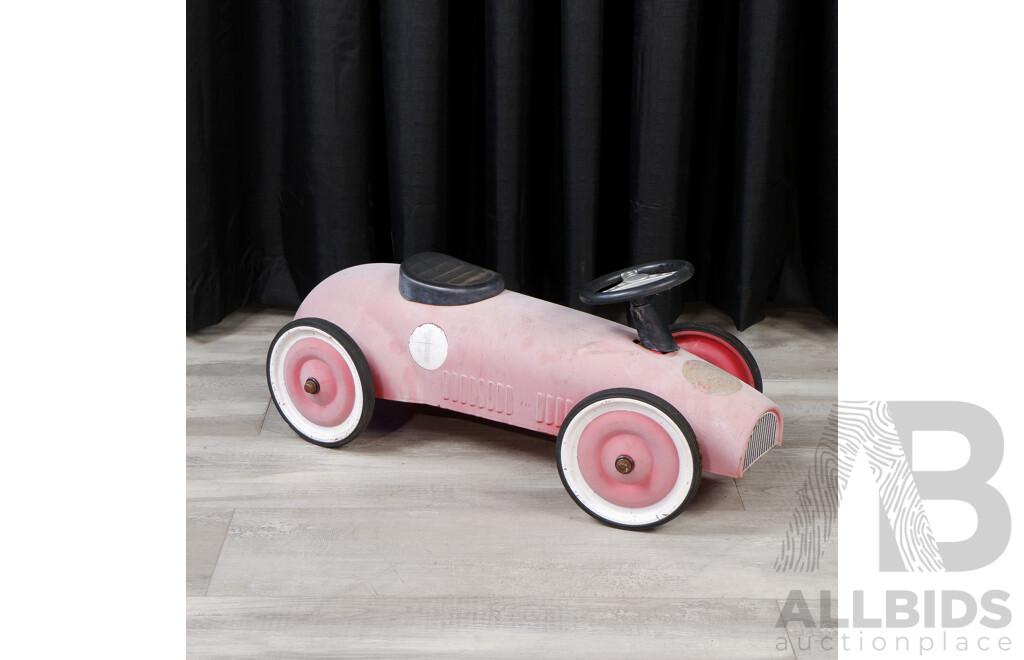 Modern Weathered Childs Push Car