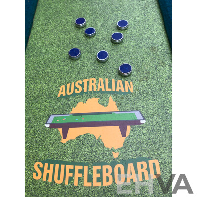 Australian Shuffleboad Game Table with Mobile Base